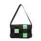 Black and Neon Green Elaine Woven Bag