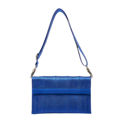 Blue Bom Bom Clutch Bag