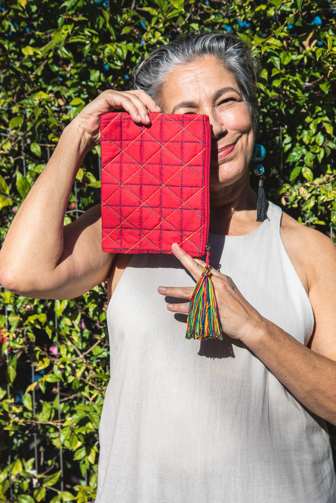 Red Ligia Pouch